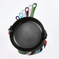 Poêle 26 cm, Fonte, Noir mat