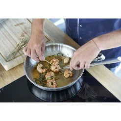 Poêle 20 cm, Inox 18/10, Argent