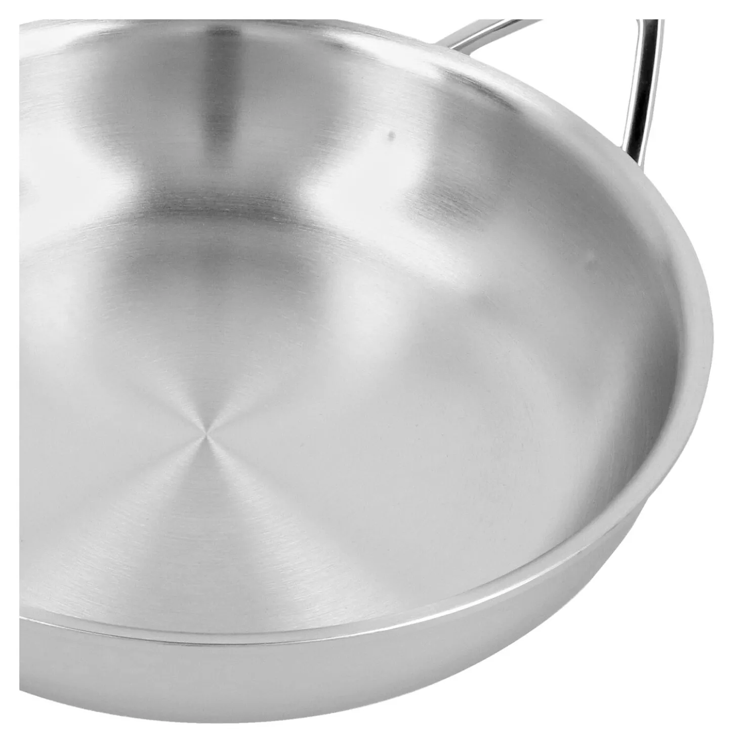 Poêle 24 cm, Inox 18/10, Argent