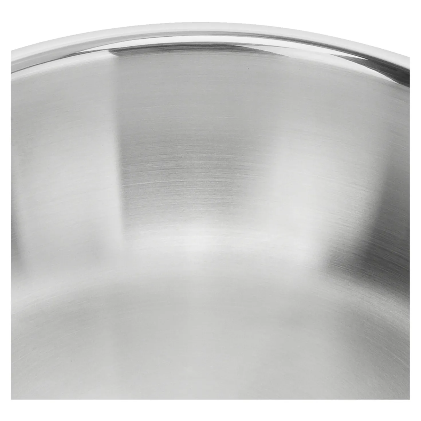 Poêle 24 cm, Inox 18/10, Argent