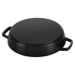 Poêle avec 2 poignées 20 cm, Fonte, Noir mat