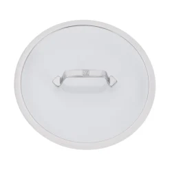 Poêle avec couvercle 26 cm, Inox 18/10, Argent