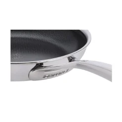 Poêle avec couvercle 26 cm, Inox 18/10, Argent