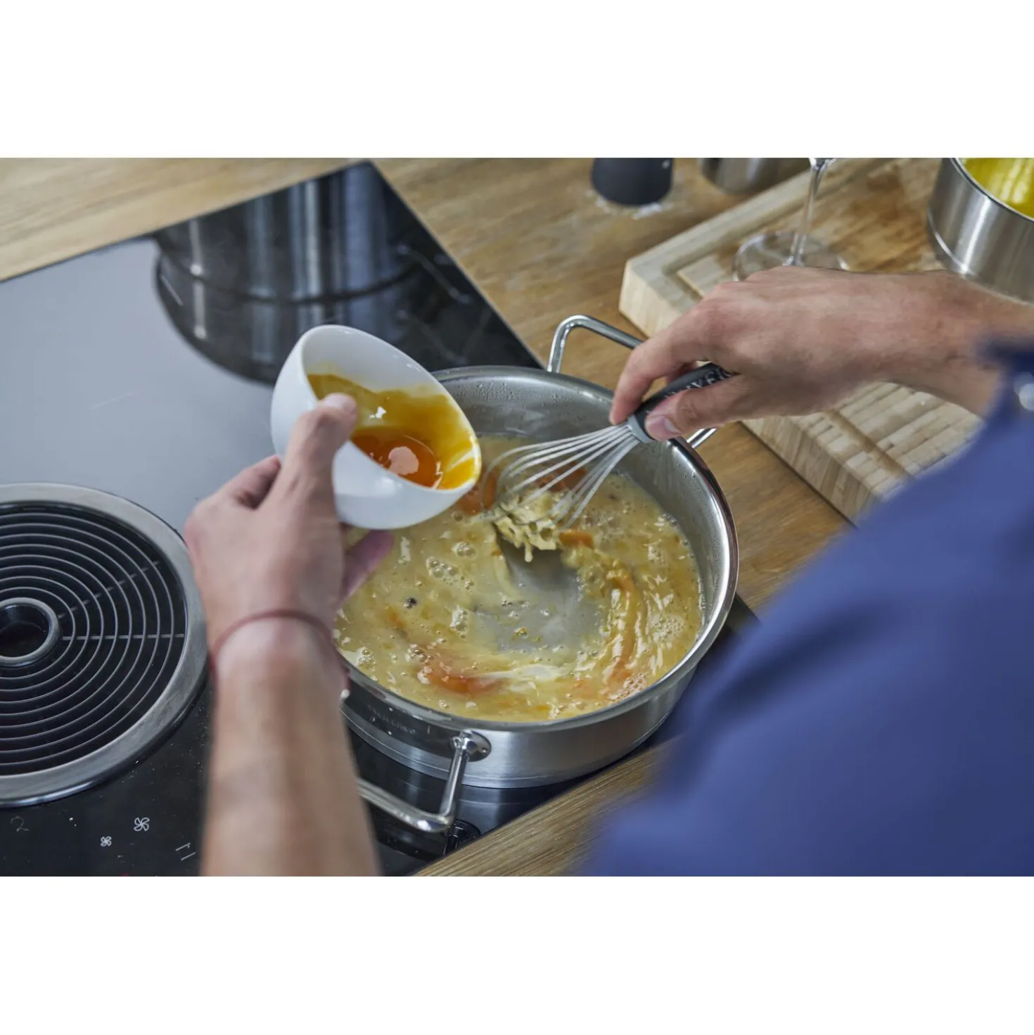 Poêle de service 24 cm, Inox 18/10