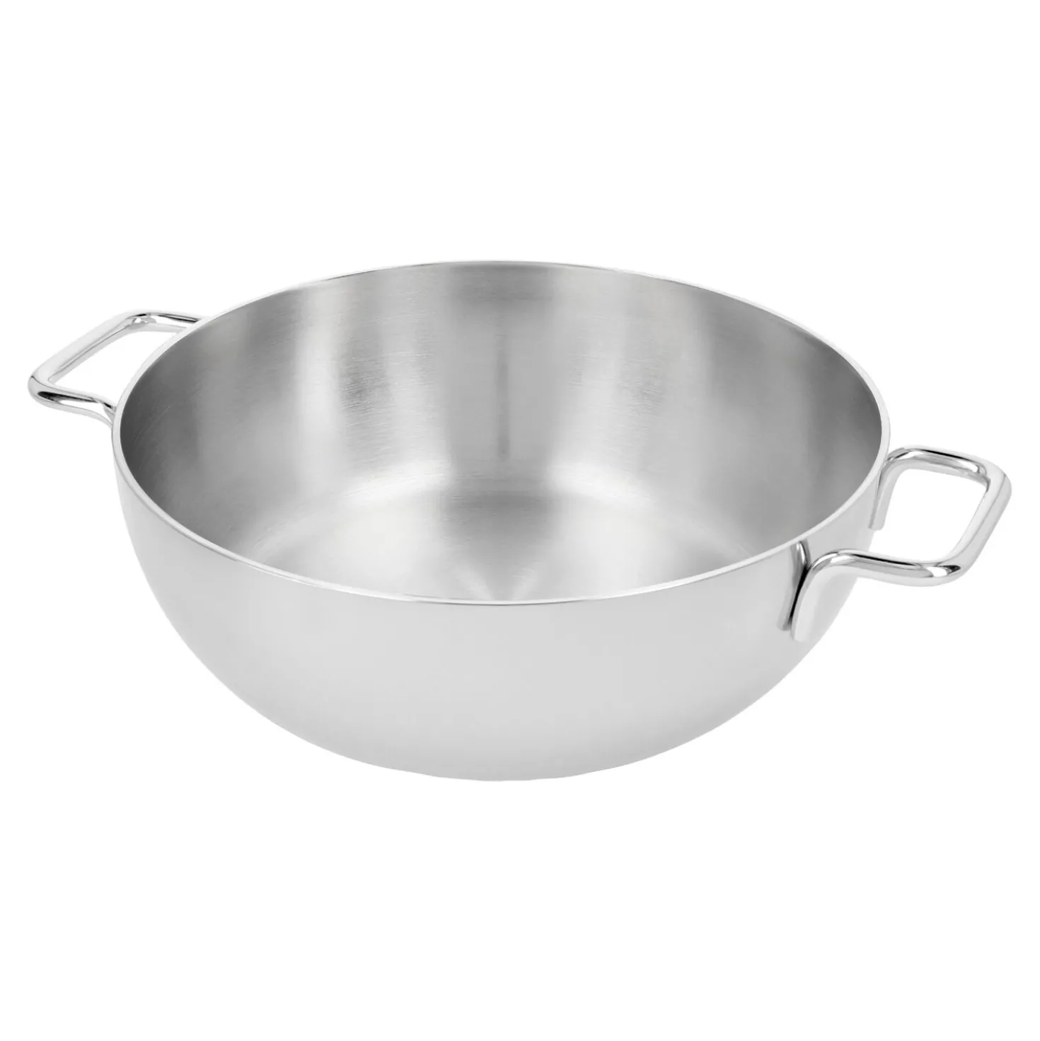 Poêle de service avec couvercle en verre 28 cm, Inox 18/10