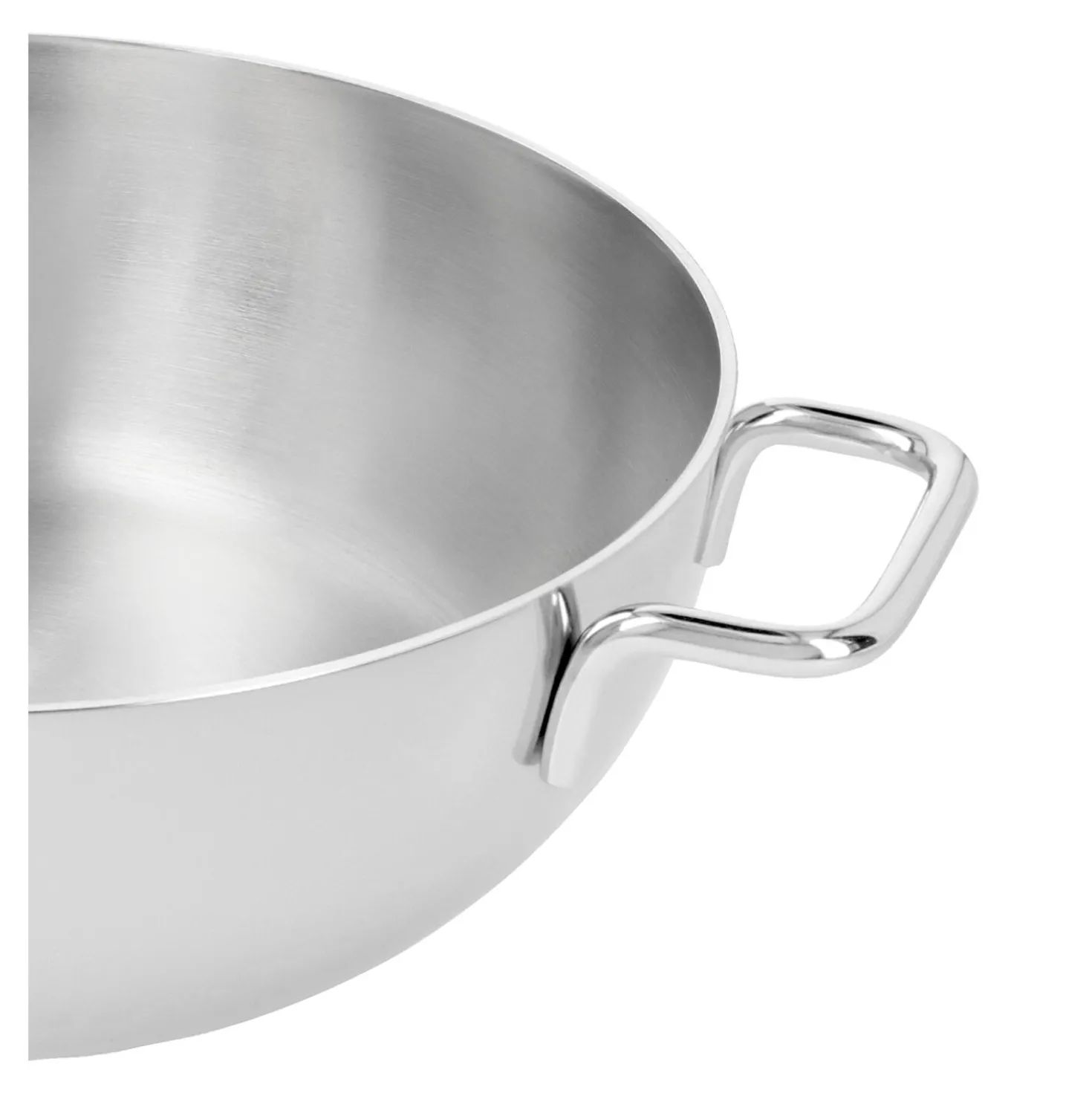 Poêle de service avec couvercle en verre 28 cm, Inox 18/10