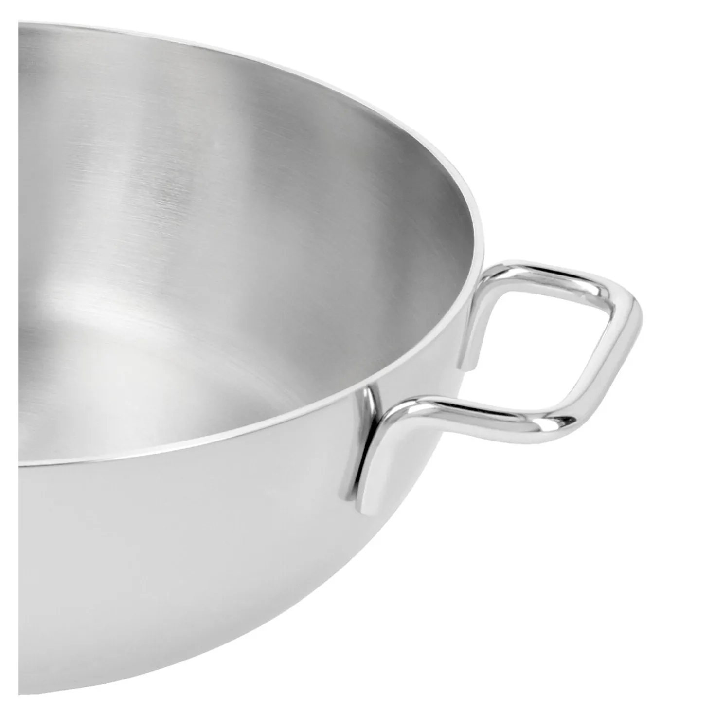 Poêle de service avec couvercle en verre 24 cm, Inox 18/10