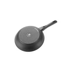 Poêle haute 24 cm, Aluminium, Noir mat