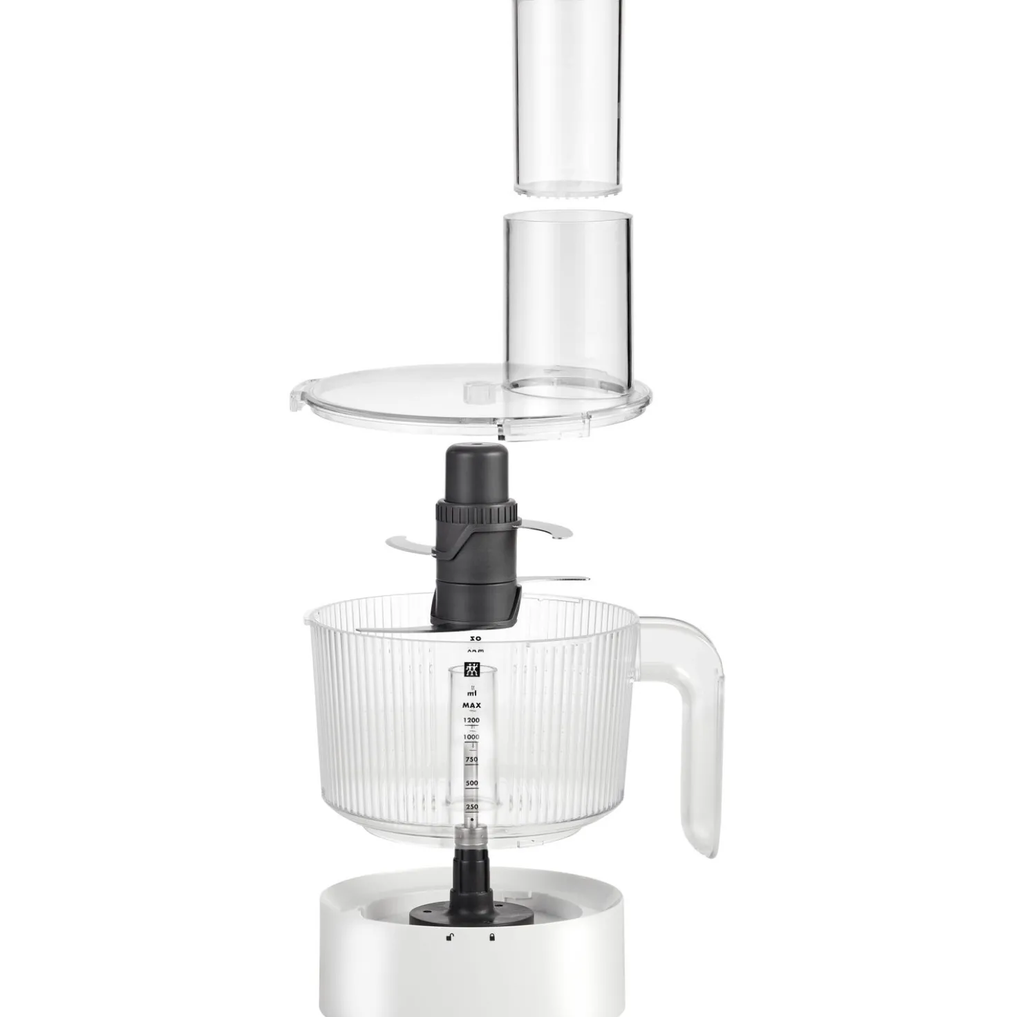 Power Blender Pro avec bol pour robot multifonction, 2-pcs. /1.8/1.2 l, argent, Plastique