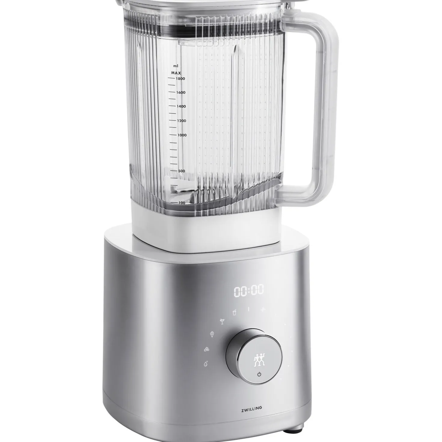 Power Blender Pro avec bol pour robot multifonction, 2-pcs. /1.8/1.2 l, argent, Plastique
