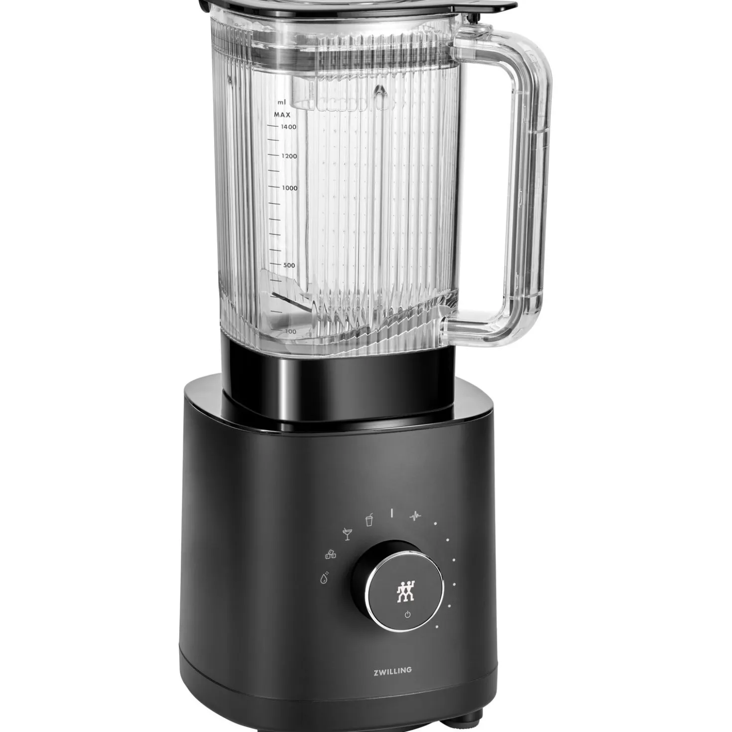 Power Blender Pro avec bol pour robot multifonction, 2-pcs. /1.8/1.2 l, noir mat, Plastique