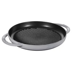 Pure Gril 26 cm, Rond(e), Gris graphite, Fonte