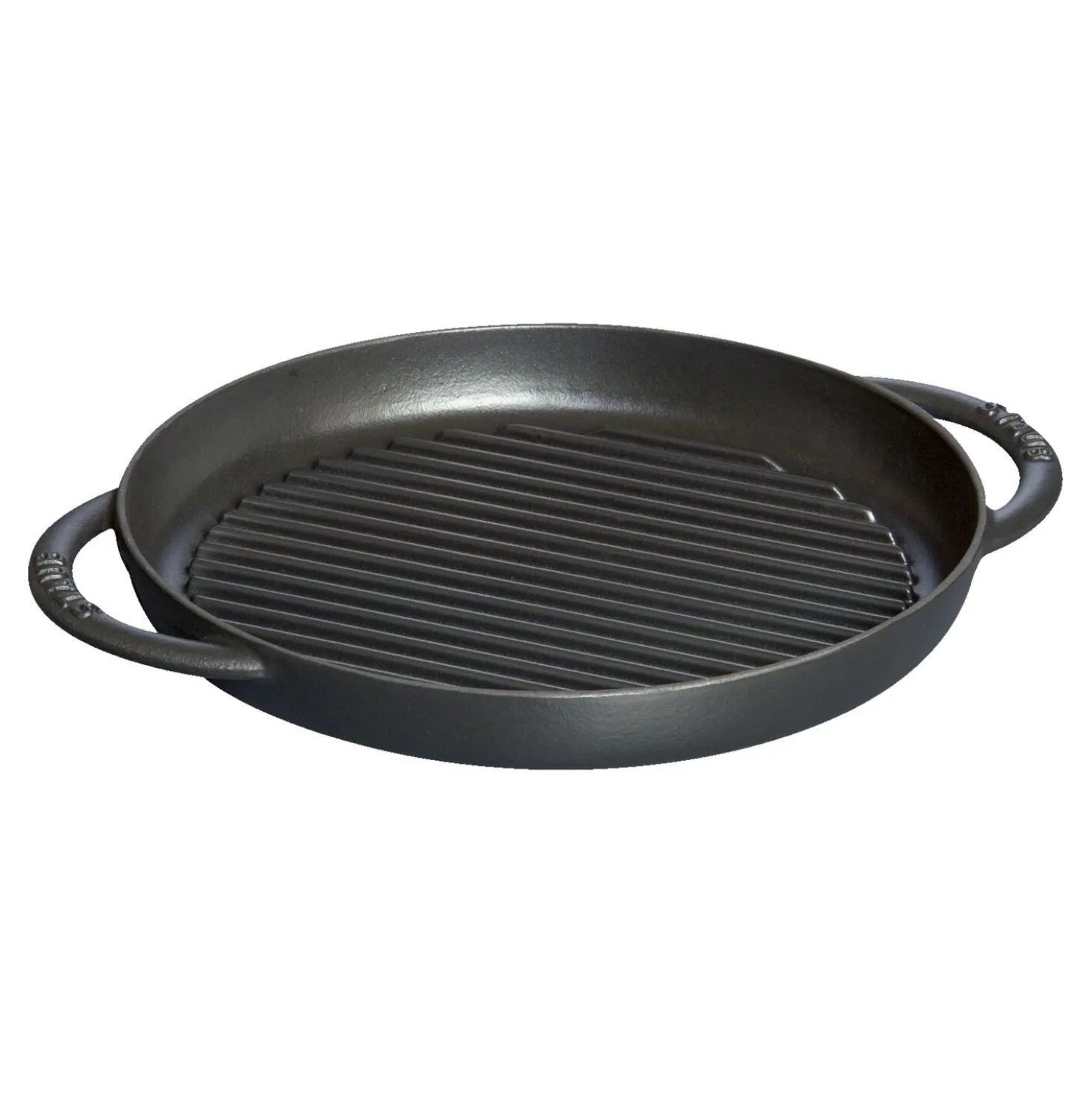 Pure Gril 26 cm, Rond(e), Noir mat, Fonte