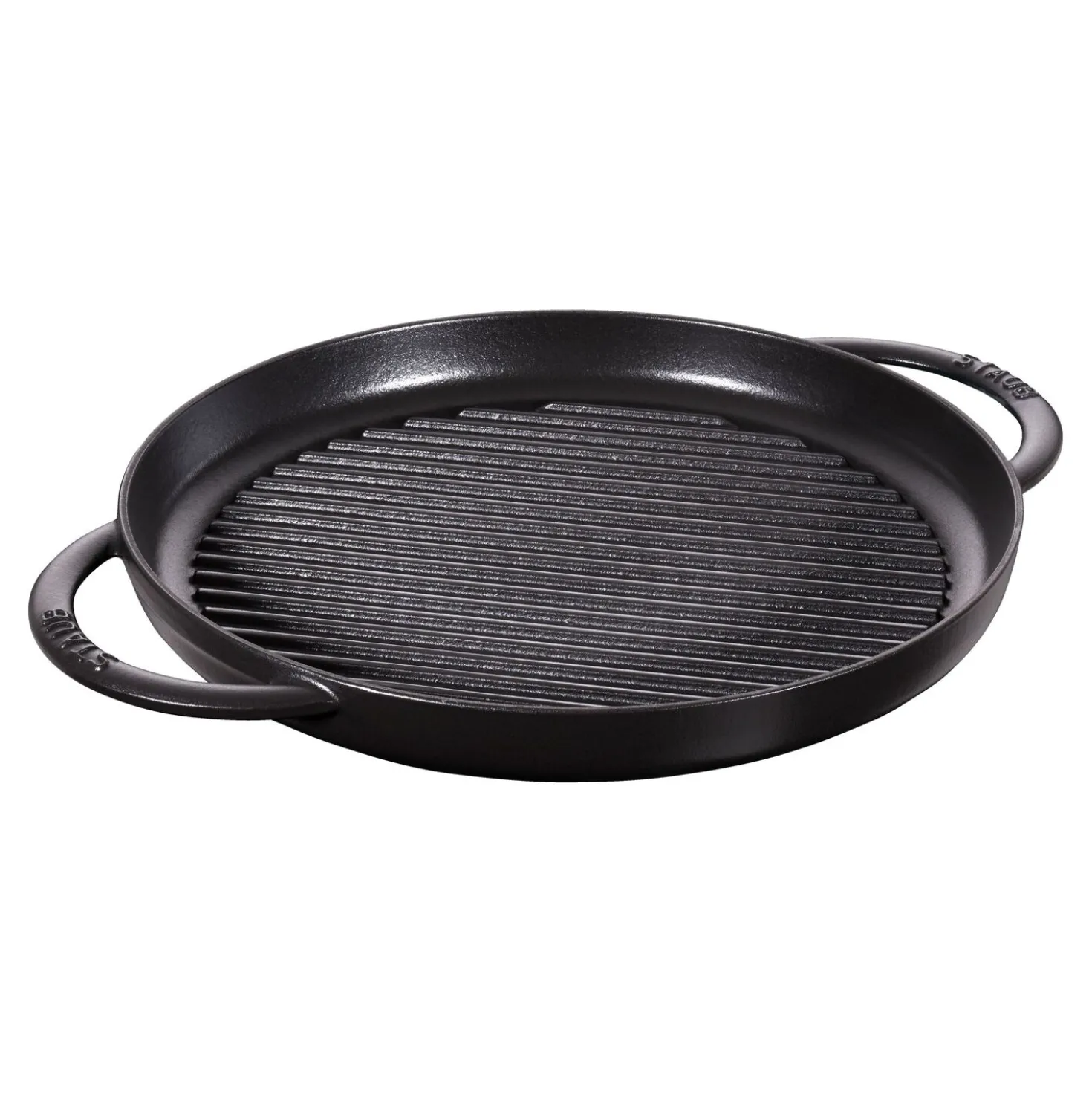 Pure Gril 30 cm, Rond(e), Noir mat, Fonte