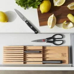Rangement pour couteaux pour jusqu’à 8 couteaux, Hêtre