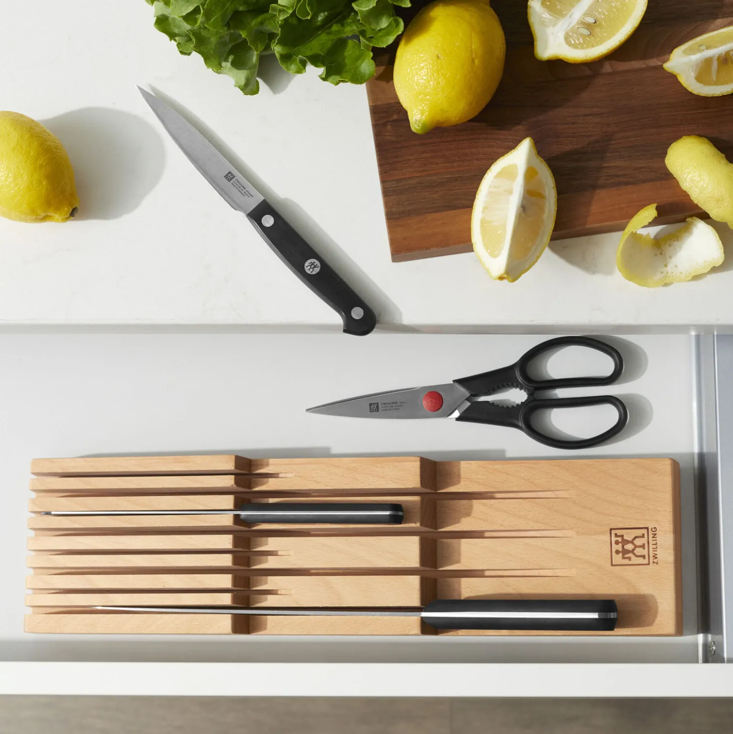Rangement pour couteaux pour jusqu’à 8 couteaux, Hêtre