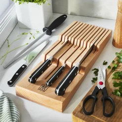 Rangement pour couteaux pour jusqu’à 12 couteaux, Hêtre