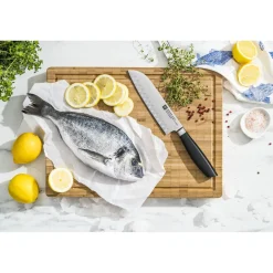 Santoku 18 cm, Argent