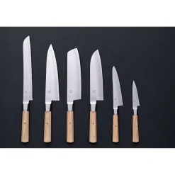 Santoku 18 cm, Beige, Tranchant lisse