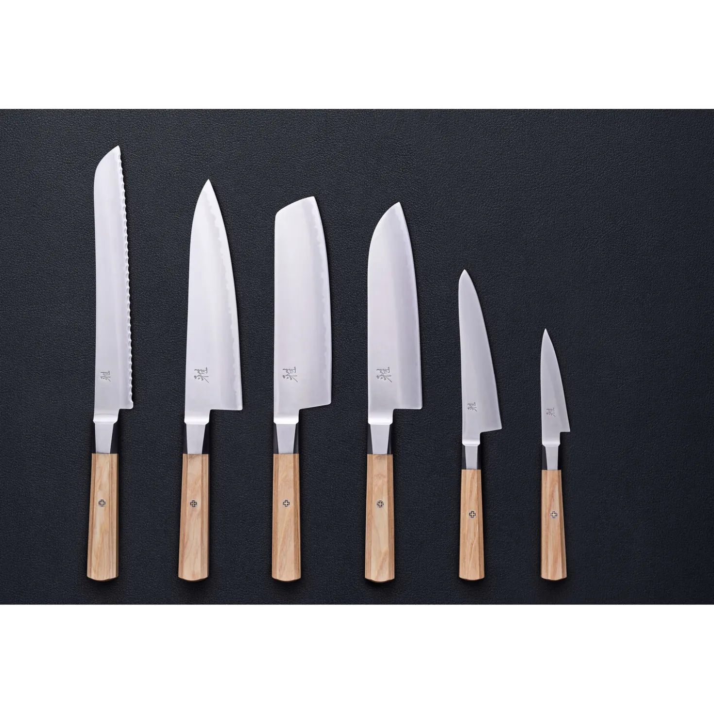 Santoku 18 cm, Beige, Tranchant lisse