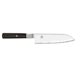 Santoku 18 cm, Brun, Tranchant lisse