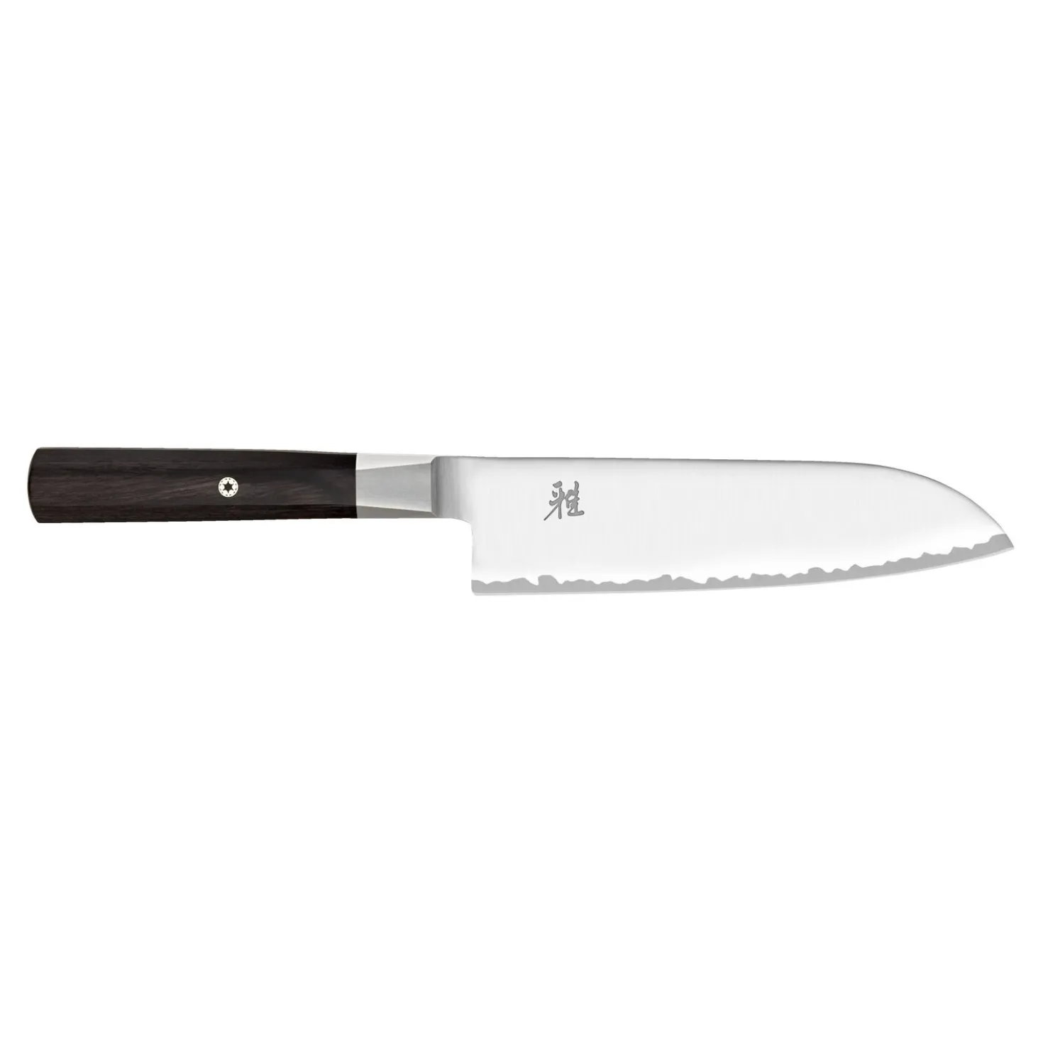 Santoku 18 cm, Brun, Tranchant lisse
