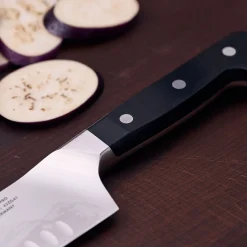 Santoku 18 cm, Tranchant alvéolé