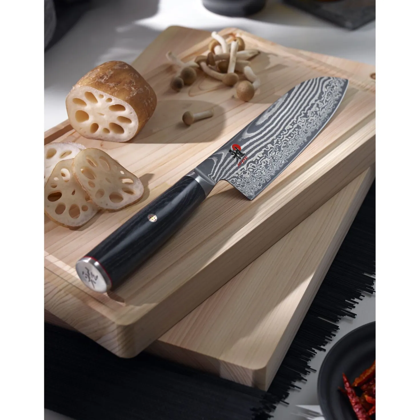 Santoku 18 cm, Tranchant lisse