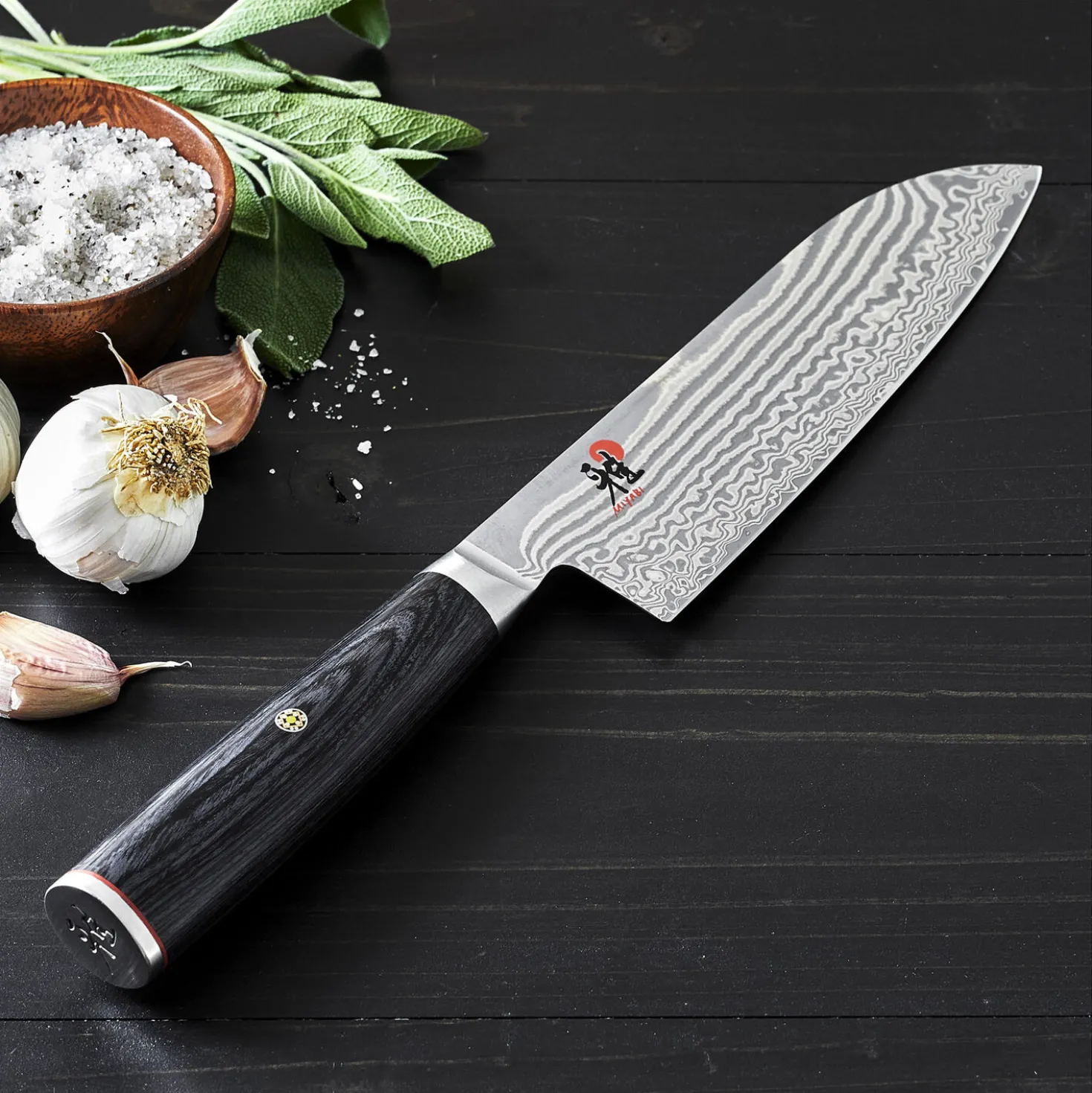 Santoku 18 cm, Tranchant lisse