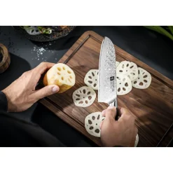 Santoku 18 cm, Tranchant lisse