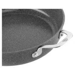 Sauteuse avec poignée avec couvercle, 28 cm, Aluminium, Revêtement antiadhésif en céramique renforcée en titane