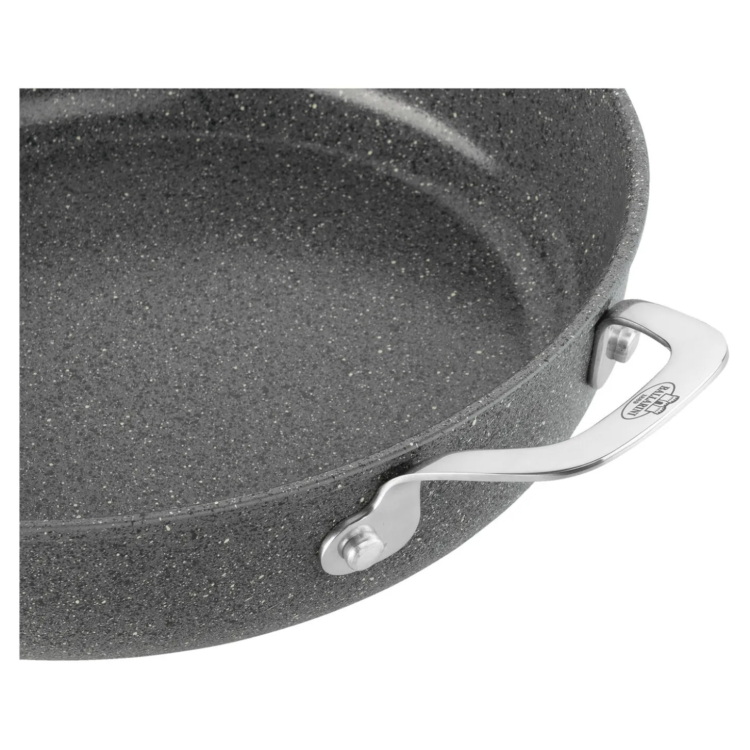 Sauteuse avec poignée avec couvercle, 28 cm, Aluminium, Revêtement antiadhésif en céramique renforcée en titane