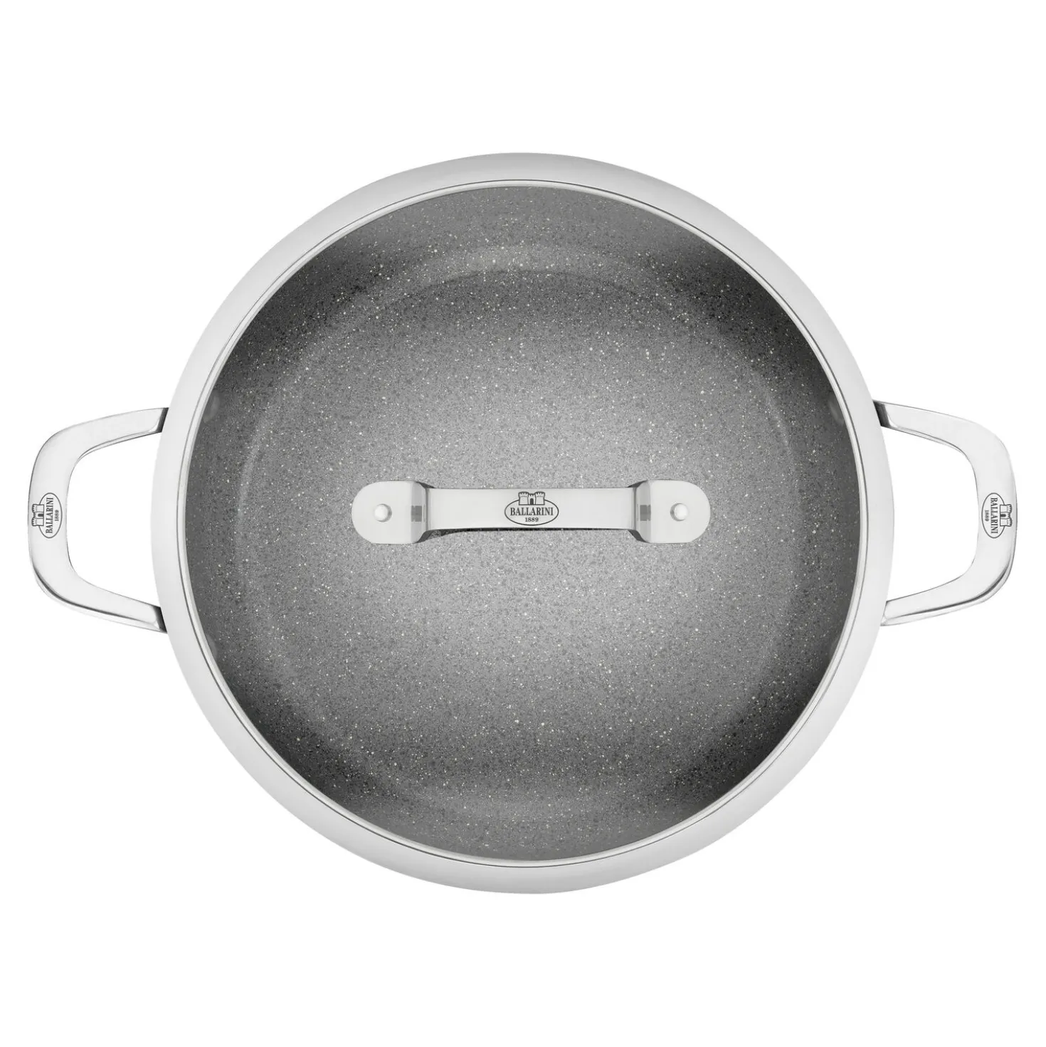 Sauteuse avec poignée avec couvercle, 28 cm, Aluminium, Revêtement antiadhésif en céramique renforcée en titane