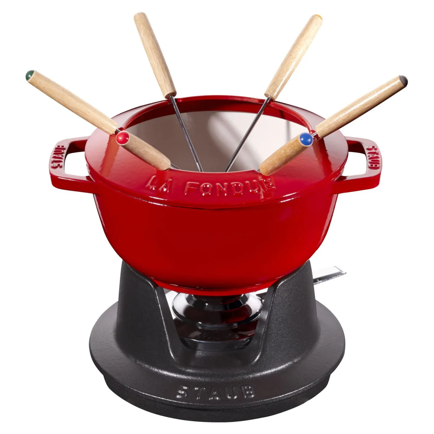 Service à fondue 18 cm, Cerise