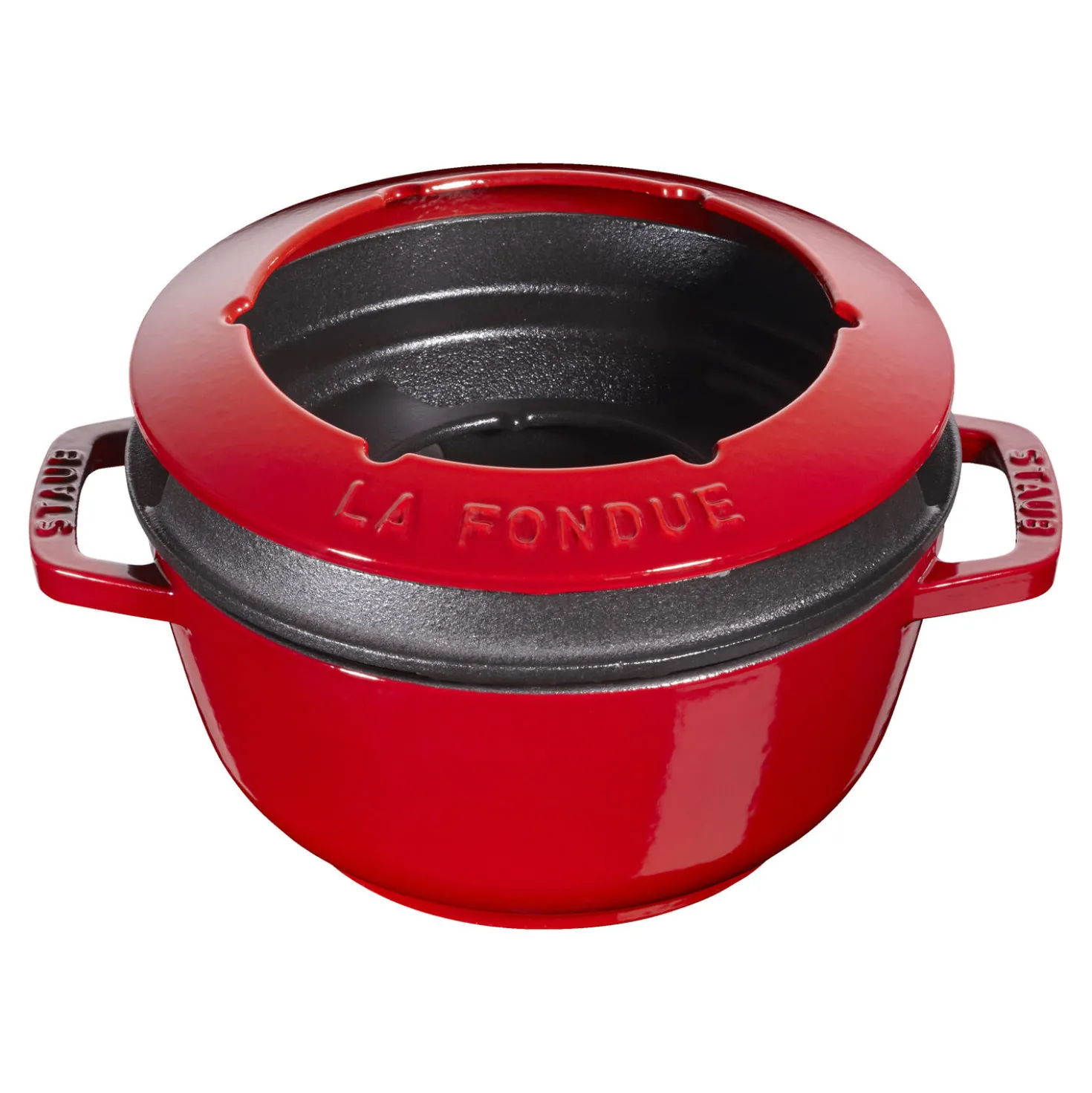 Service à fondue 18 cm, Cerise