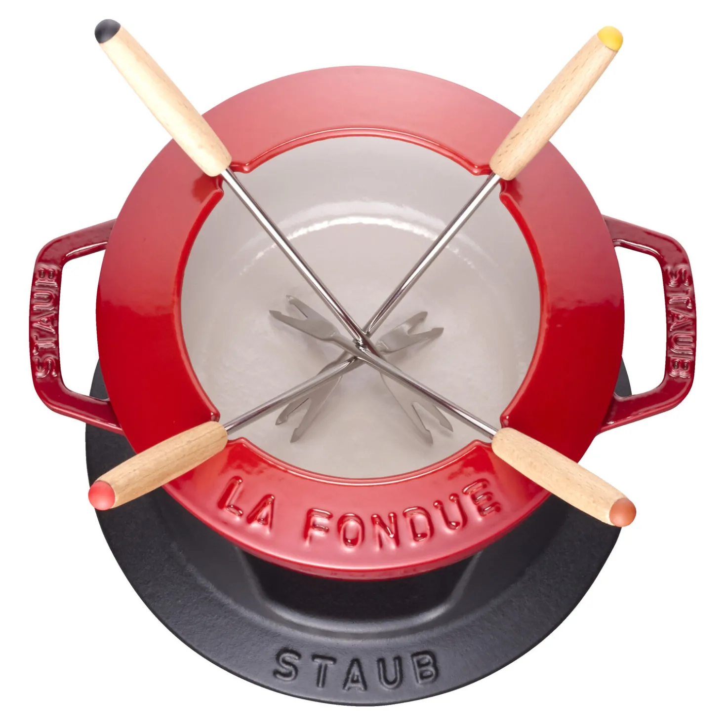 Service à fondue 16 cm, Cerise