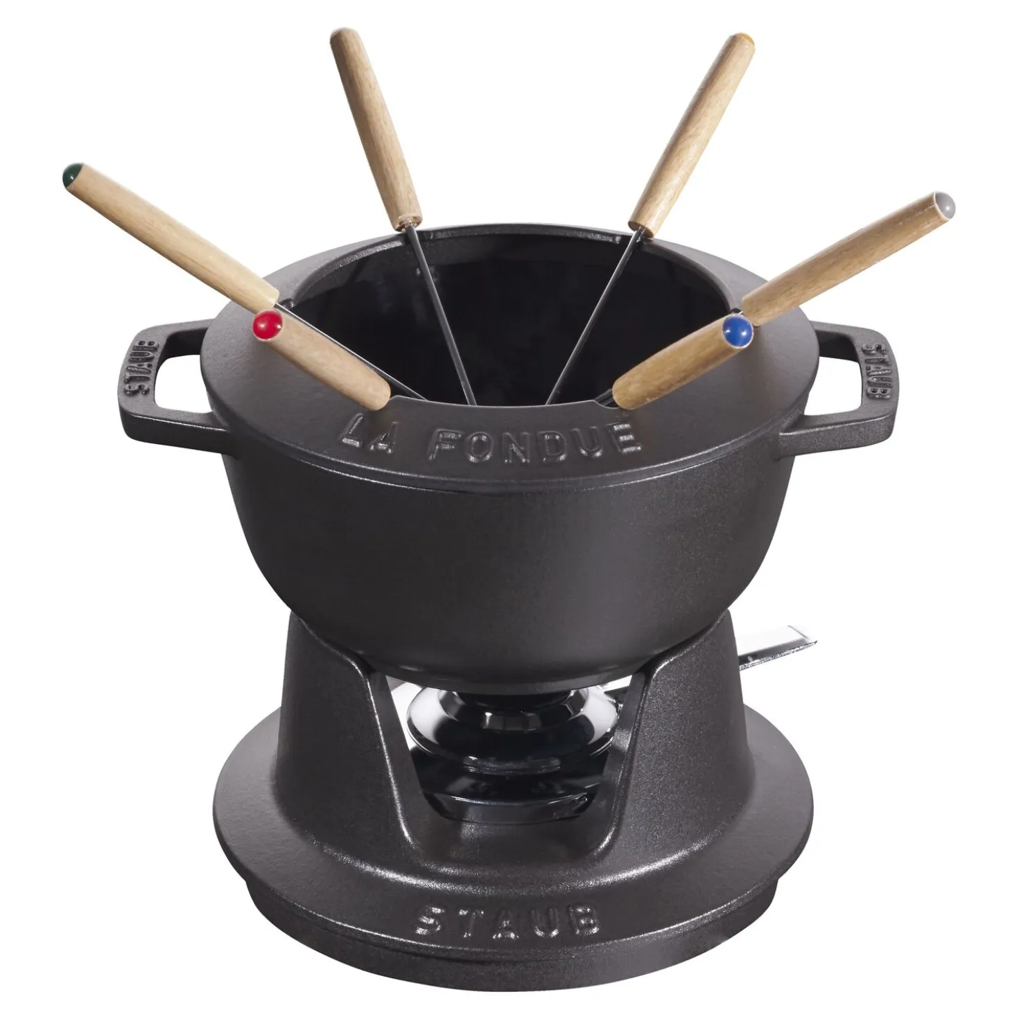 Service à fondue 18 cm, Noir mat