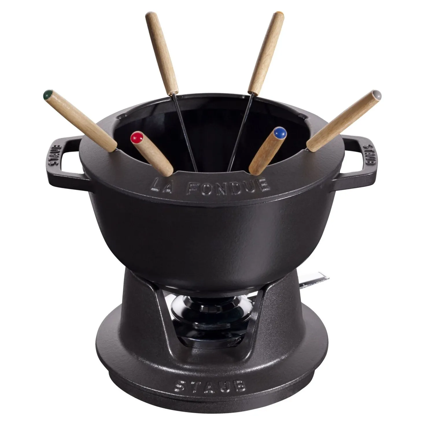Service à fondue 20 cm, Noir mat
