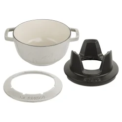 Service à fondue montagne 20 cm, Truffe blanche