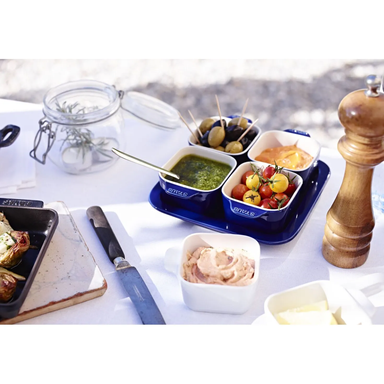 Service à hors-d'œuvre 5-pcs