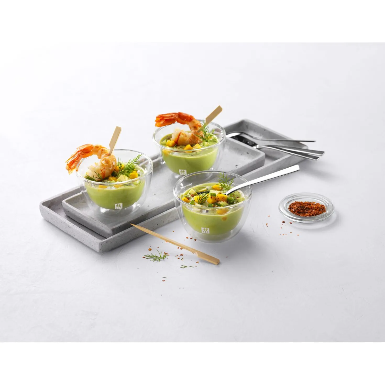 Service à hors-d'œuvre 3-pcs
