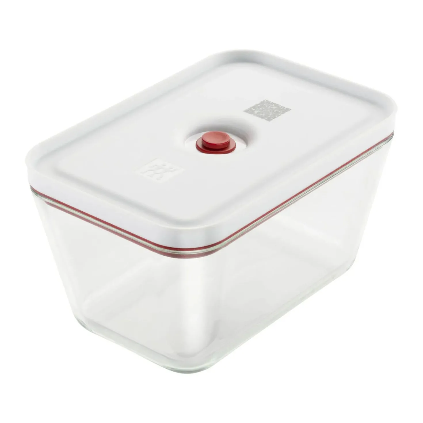 Set boîtes sous-vide, 3-pcs. /S/M/L, rouge, Verre