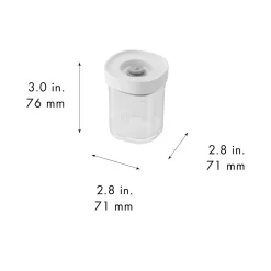 Set CUBE, XS / 3-pcs, transparent-blanc