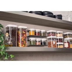 Set CUBE, XS / 3-pcs, transparent-blanc
