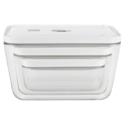 Set de bo&icirc;tes sous vide, S/M/L / 3-pcs, Verre, Gris