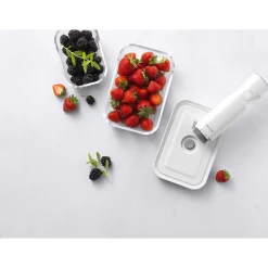 Set de bo&icirc;tes sous vide, S/M/L / 3-pcs, Verre, Gris