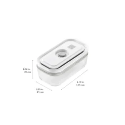 Set de bo&icirc;tes sous vide, S/M/L / 3-pcs, Verre, Gris