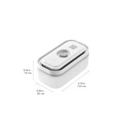 Set de boîtes sous vide, S/M/L / 3-pcs, Plastique, semi transparent-Gris