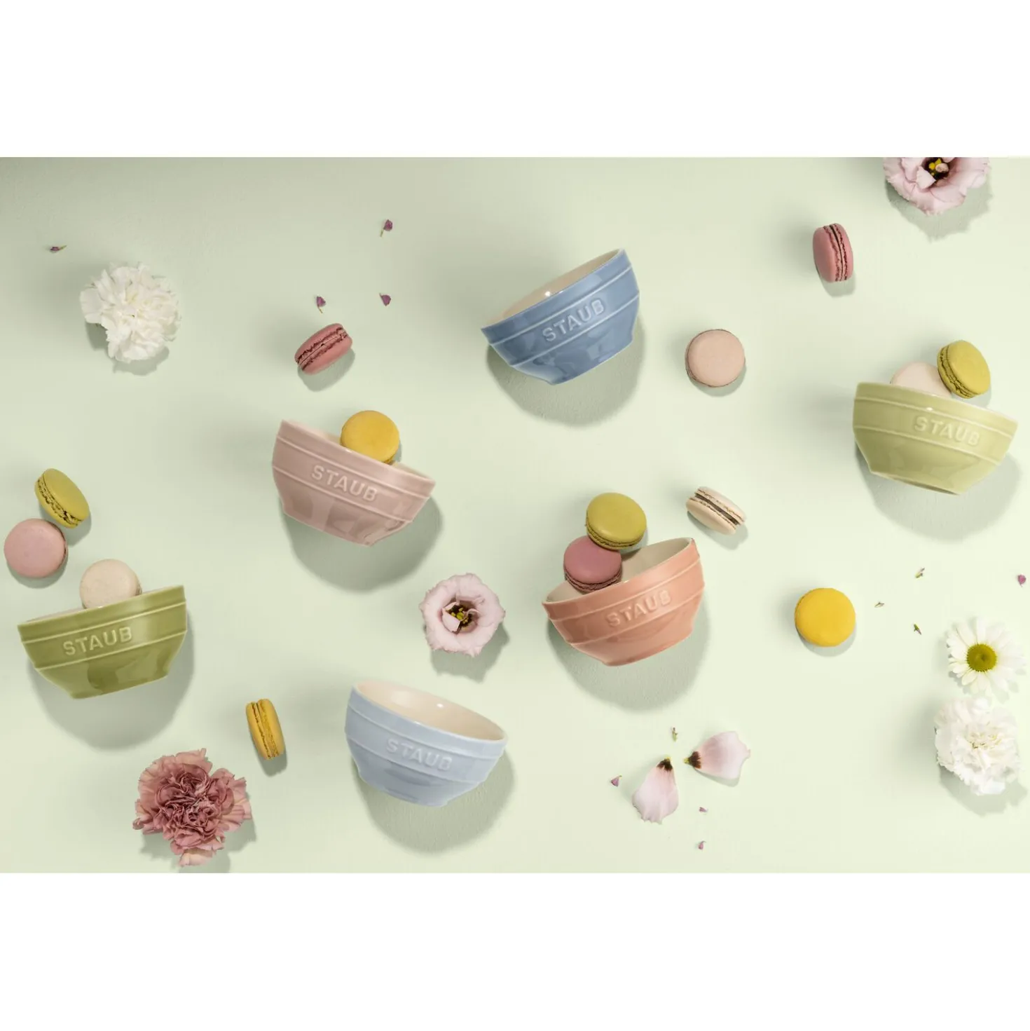 Set de bols macaron 12 cm / 6-pcs