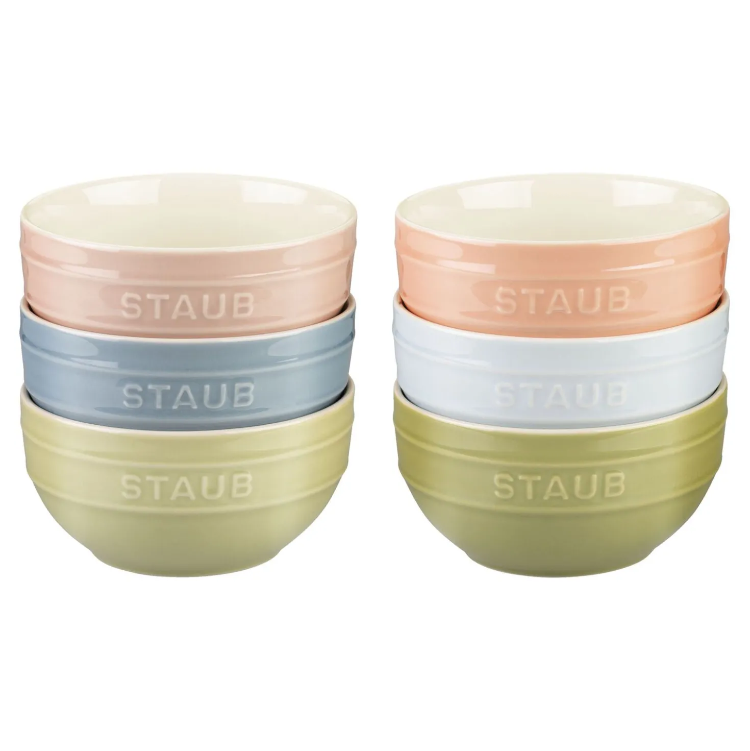 Set de bols macaron 14 cm / 6-pcs